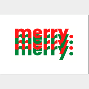 Merry Merry Merry Christmas Apparel Posters and Art